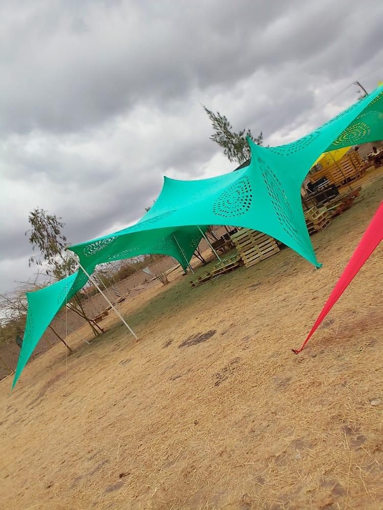 Cheese Tent 12x18m for Hire – 200 Seater shading a kids birthday party in Nairobi - view 6