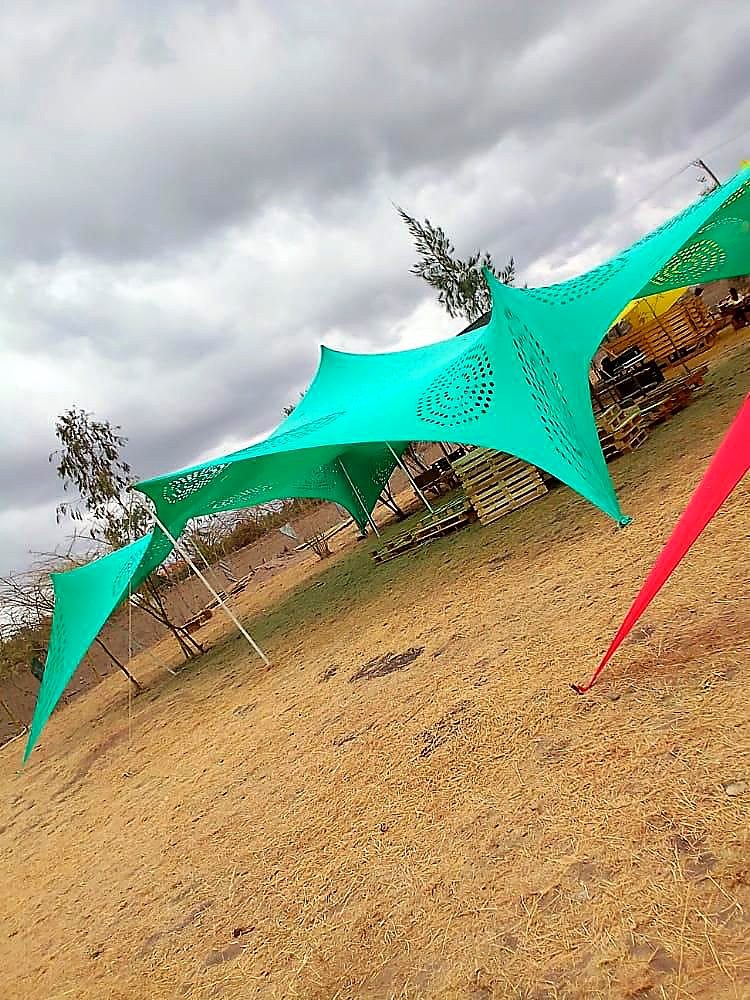 Cheese Tent 9x12m for Hire – 80 Seater shading a kids birthday party in Nairobi - view 3