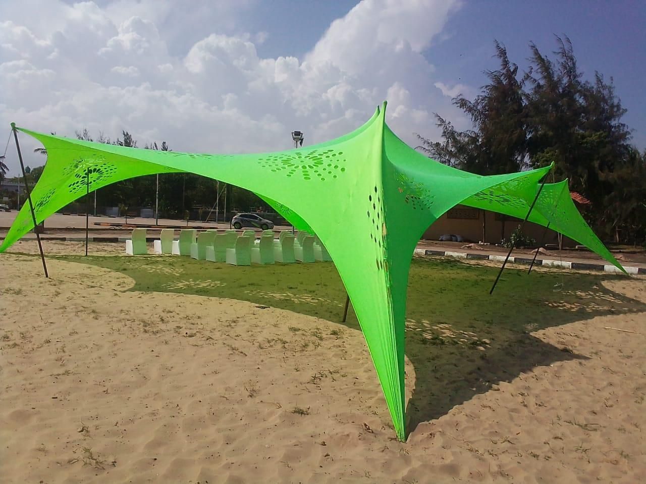 Cheese Tent 9x12m for Hire – 80 Seater shading a kids birthday party in Nairobi - view 4
