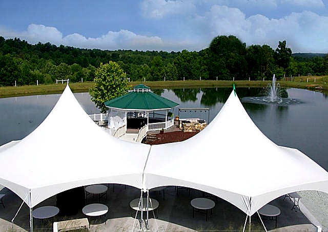 Hexagon Tent 6x6x6m for Hire – 80 Seater shading a kids birthday party in Nairobi - view 3