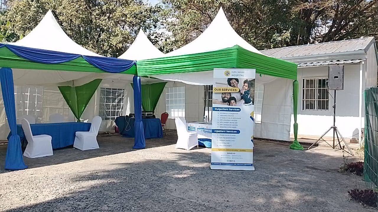 High Peak Draped Tent 3x3m for Hire – 20 Seater shading a kids birthday party in Nairobi - view 5
