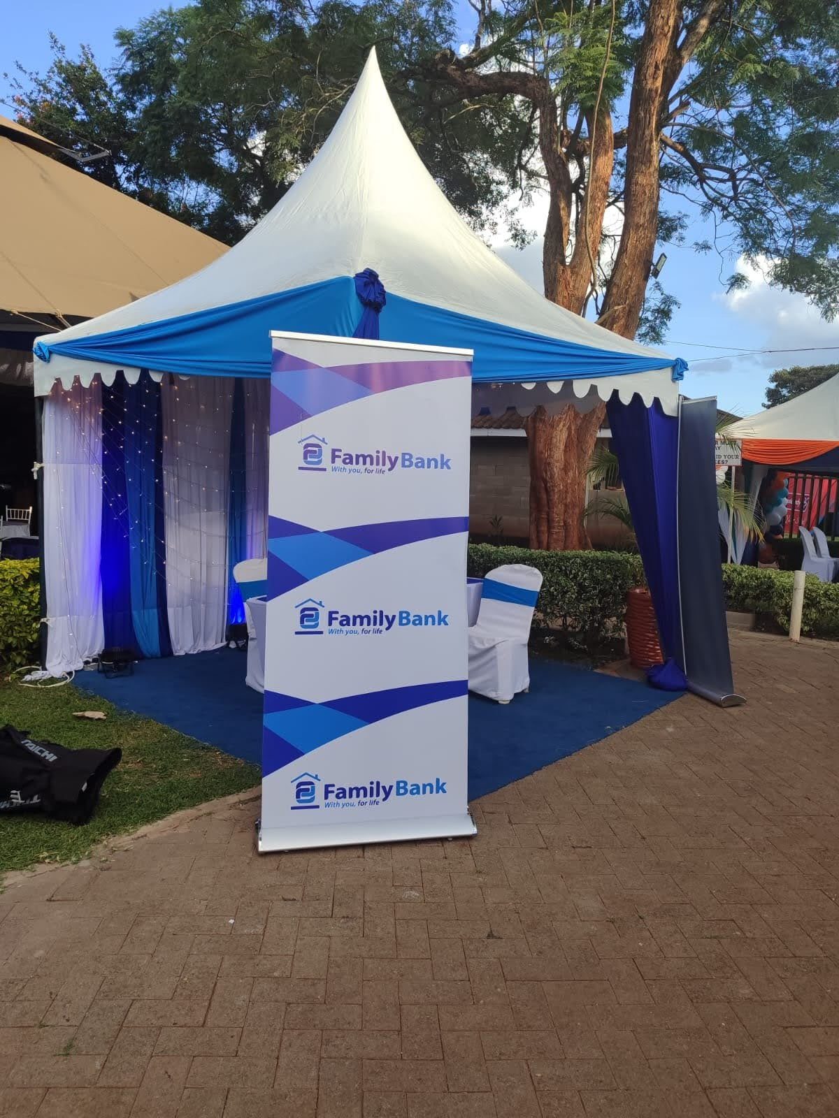 High Peak Draped Tent 3x3m for Hire – 20 Seater shading a kids birthday party in Nairobi - view 6