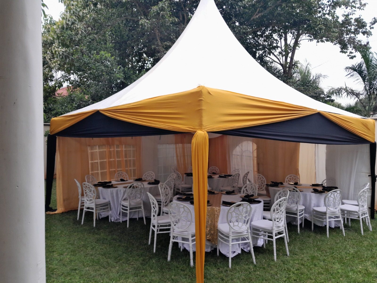 High Peak Draped Tent 6x6m for Hire – 50 Seater shading a kids birthday party in Nairobi - view 5