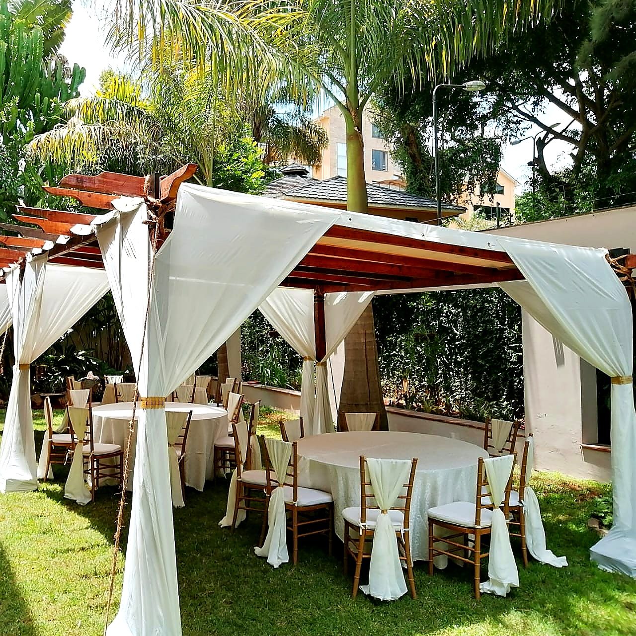 Pagola Tent 6x6m for Hire – 50 Seater shading a kids birthday party in Nairobi - view 4