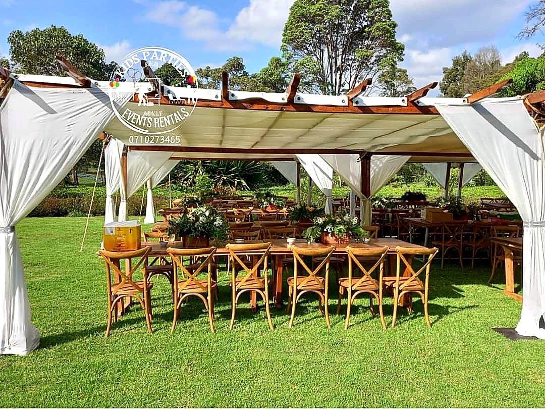 Pagola Tent 6x6m for Hire – 50 Seater shading a kids birthday party in Nairobi - view 5
