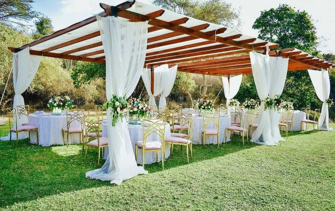 Pagola Tent 6x6m for Hire – 50 Seater shading a kids birthday party in Nairobi