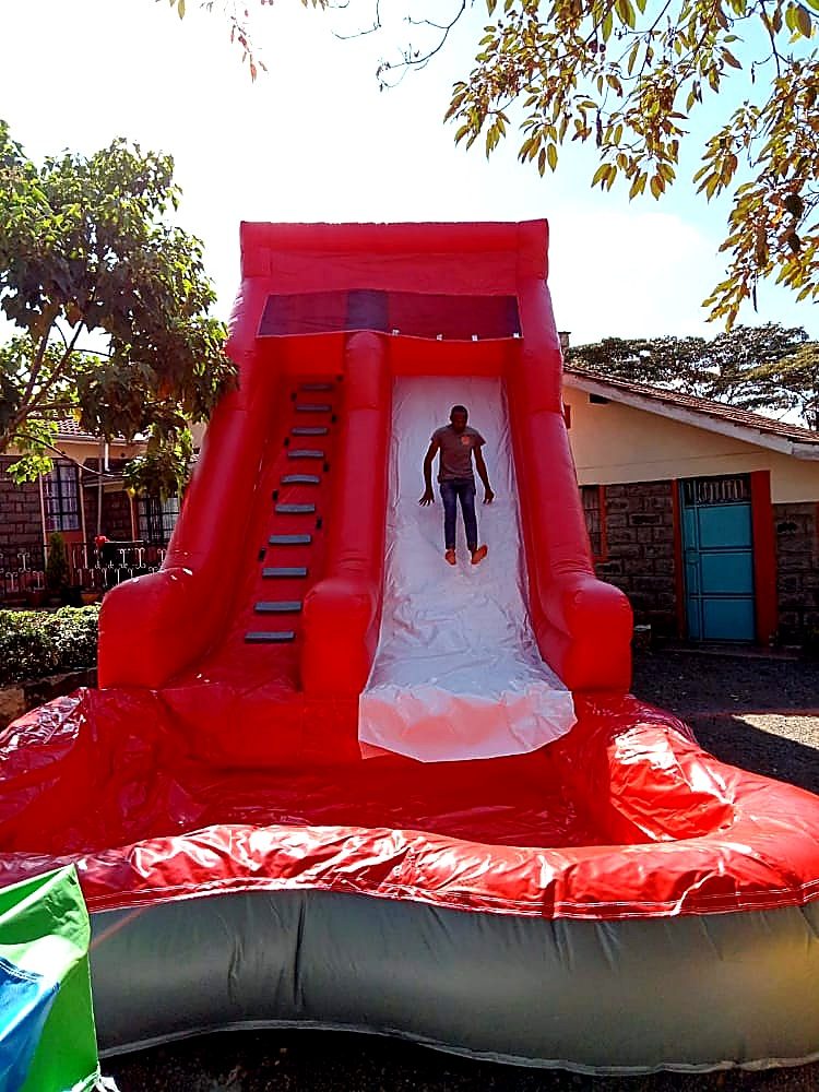 Inflatables Water Slide Bouncy Castle for Hire for a kids summer pool party in Nairobi